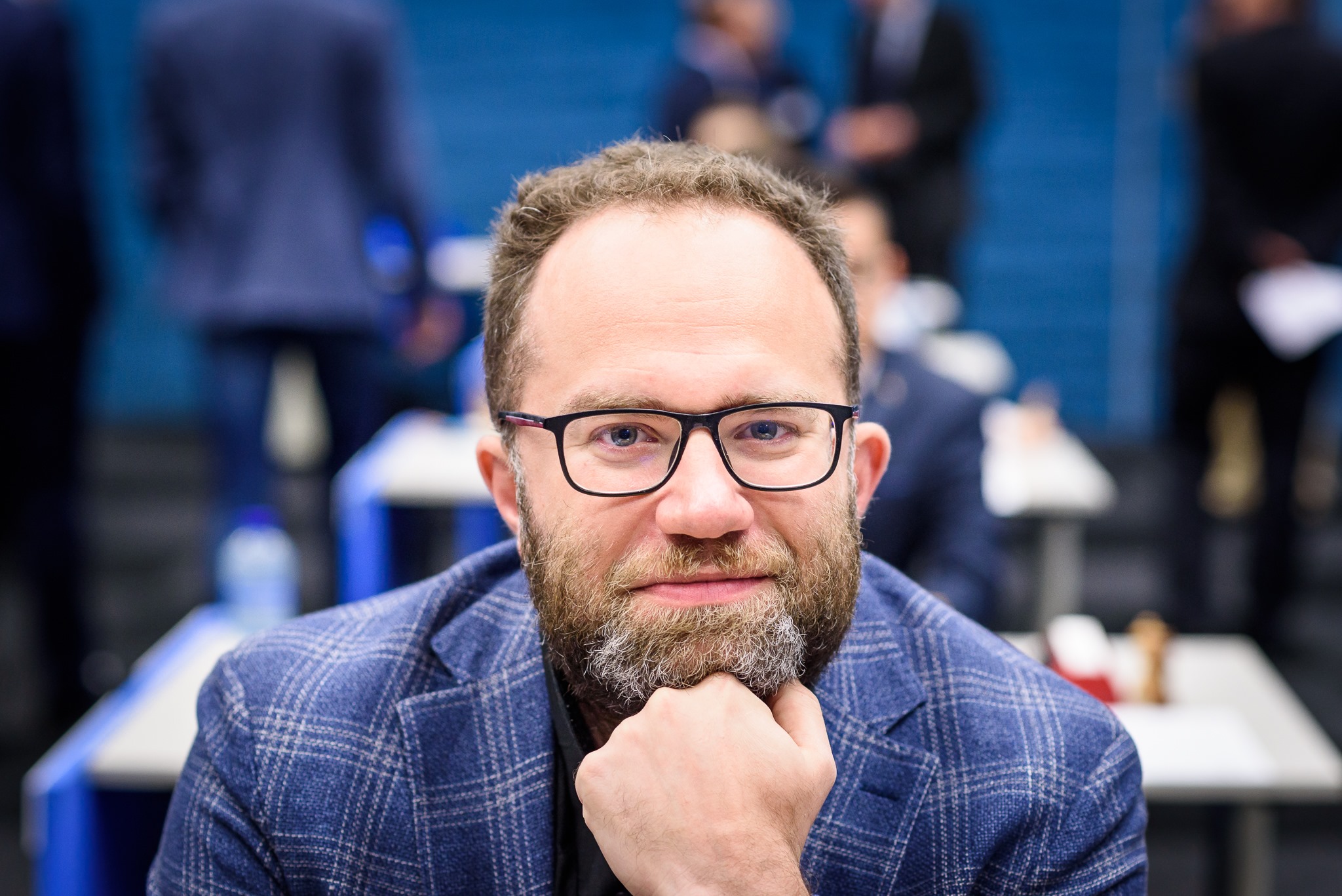 Ob Pavel Eljanow, hier beim Tata Steel Chess, am Wochenende in München mit von der Partie sein wird, ist noch unklar. | Foto: Alina l'Ami/Tata Steel Chess