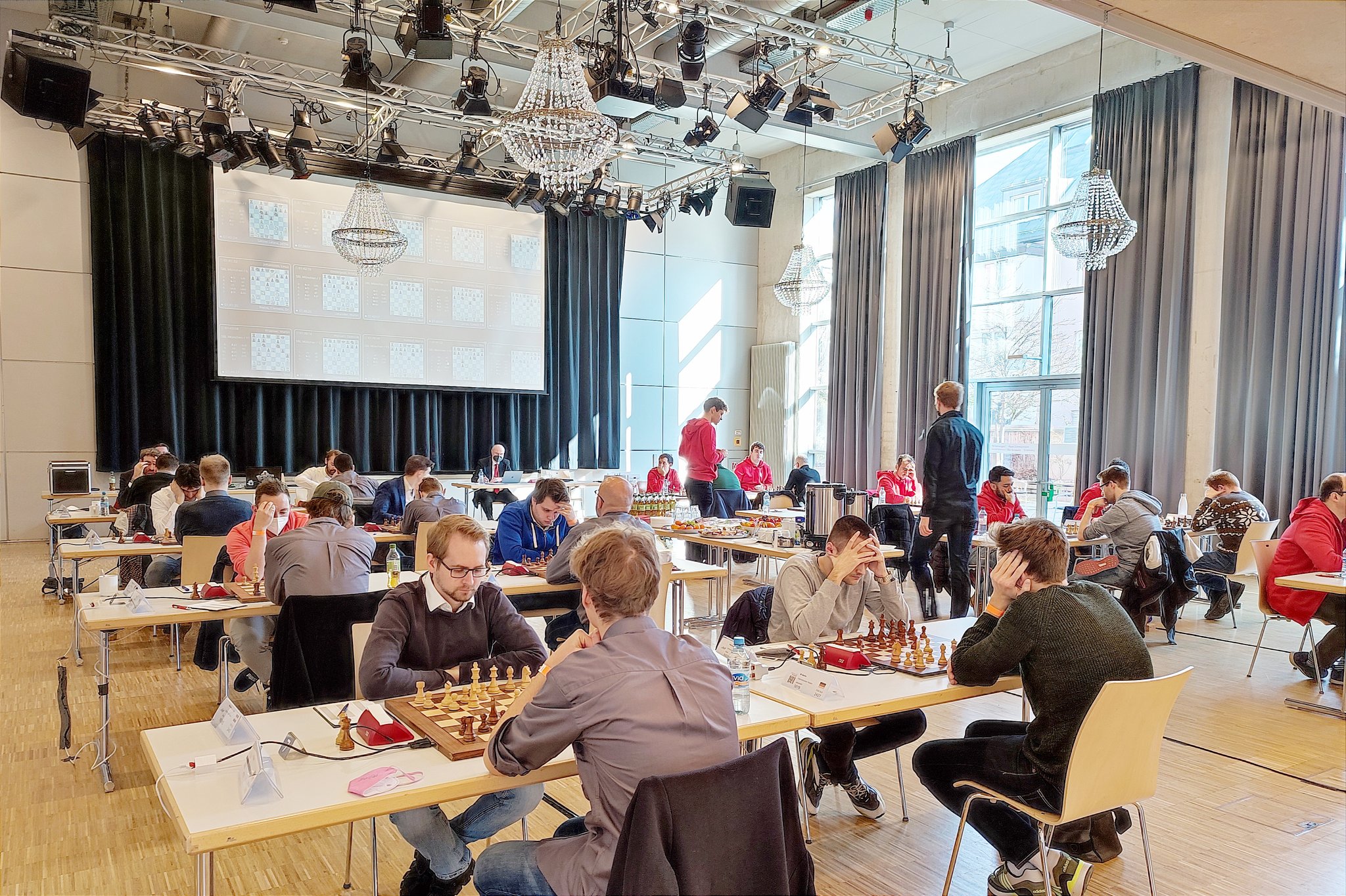 Schachbundesliga im Kulturhaus Milbertshofen. | Foto: Michael Reiß