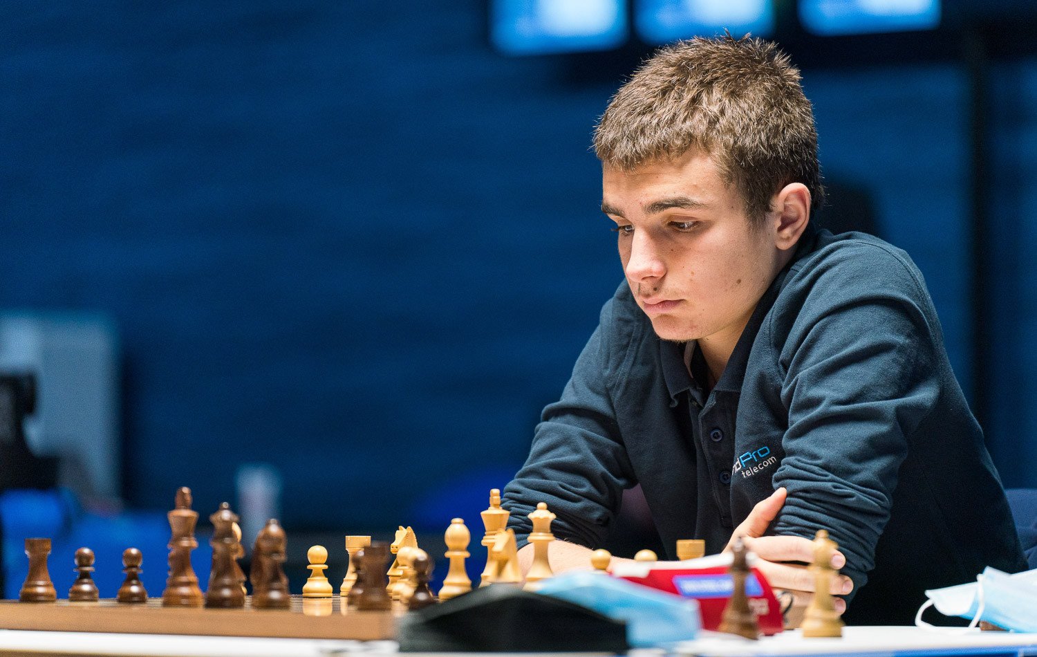 Marc Andria Maurizzia, der "französische Keymer" in Diensten von Deizisau. | Foto: Jurriaan Hoefsmit/Tata Steel Chess