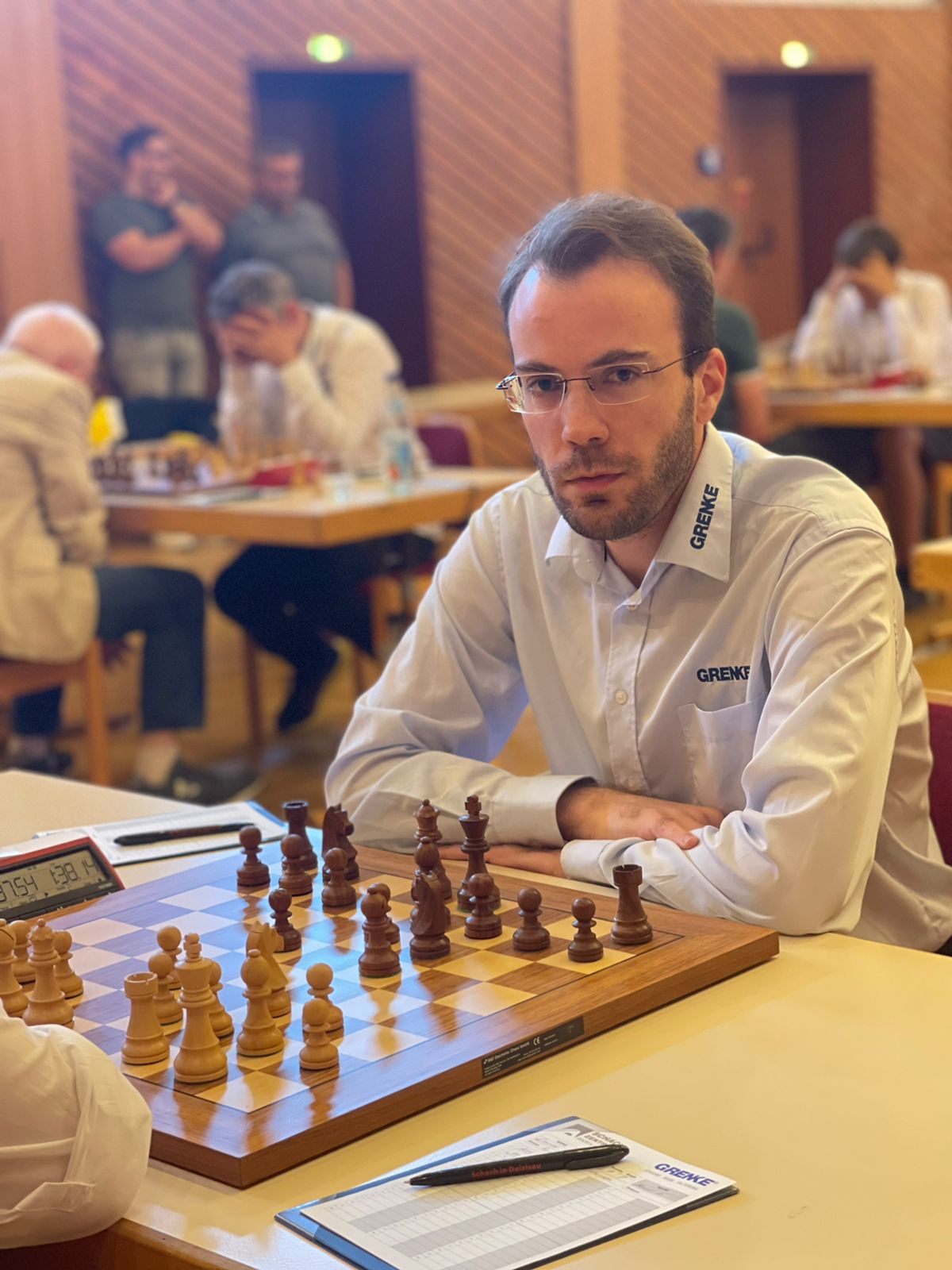 Die OSG Baden-Baden spiele ja gar nicht mit Deutschen, heißt es. Dabei waren es zuletzt sogar stets vier: neben Georg Meier, dem ersten Sieger des achten Spieltags, Jan Gustafsson, Alexander Donchenko und Arkadij Naiditsch. | Foto: Angelika Valkova