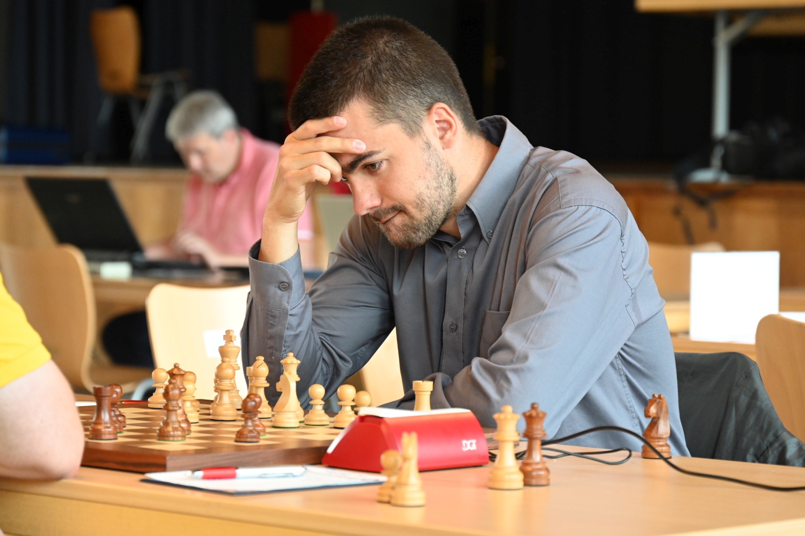 Jan-Christian Schröder kam mit einem halben Punkt davon. | Foto: Ralf Rache