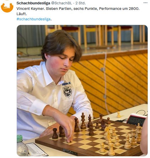 Vincent Keymer spielt Najdorf.