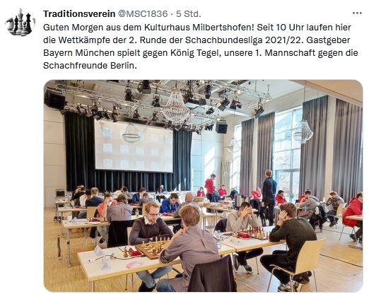 Aufsteiger Münchener SC 1836 ist einer von zwei Bundesligisten, die die Zuschauer während der laufenden Wettkämpfe auf Twitter mit Eindrücken vom Geschehen versorgte.