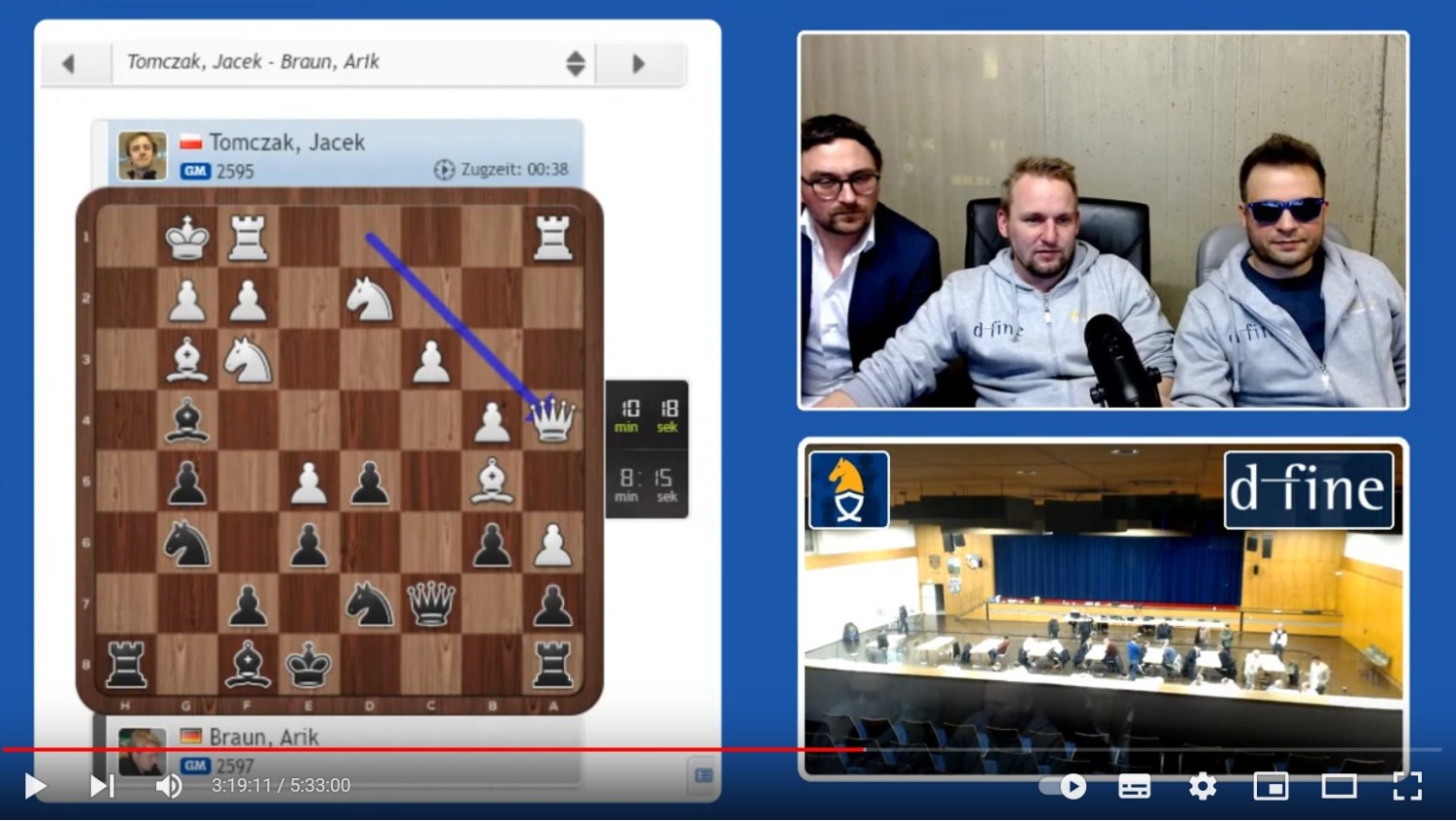 Viernheims Dreifach-Sieg mit Livestream und einem Ehepaar an den Brettern Schachbundesliga